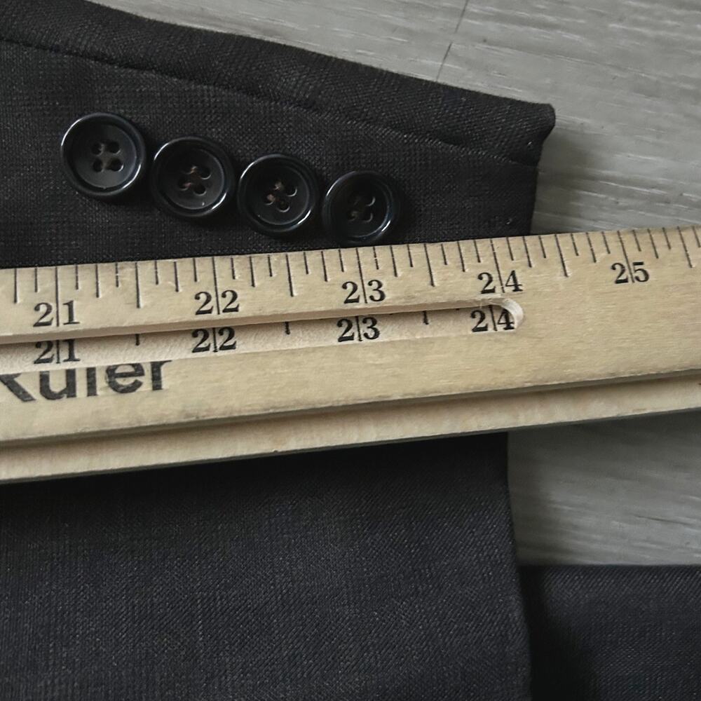 Statement Italy Men’s Super 150 Wool 2-pieces Modern Fit Dark Brown Suit Sz 56R - Picture 9 of 12